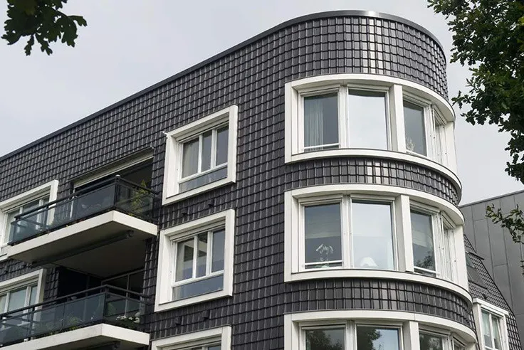 BMI Monier dakpannen als gevelbekleding